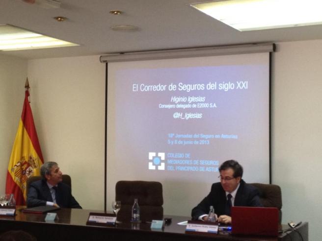 Higinio Iglesias en 18 Jornadas del Seguro en Asturias
