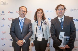 Con Fernando Losada, director general de distruibución de Plus Ultra, y Monica Pons, Presidente de E2000 Asociación
